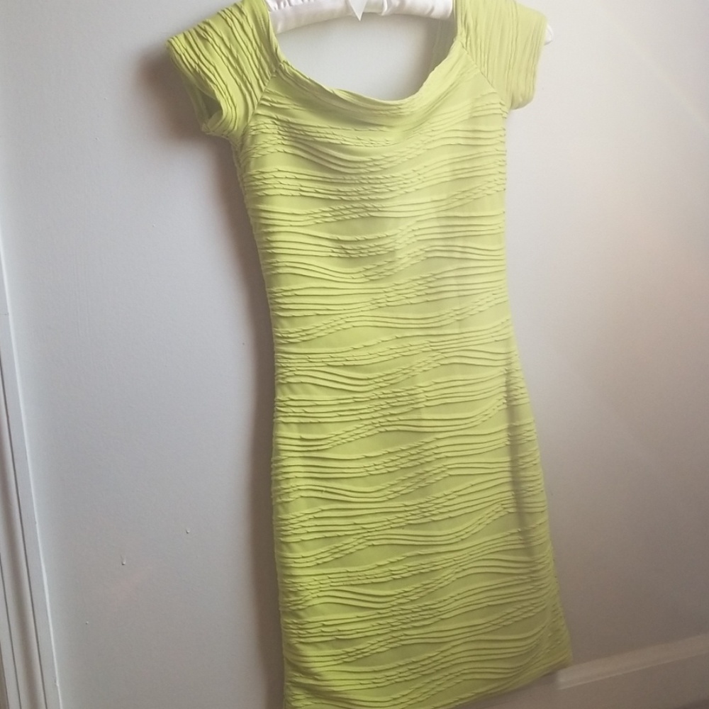 Lime green dress